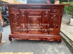 TỦ THỜ GỖ TRÀM 1M75 MẪU LÙN