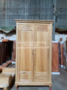 2 tủ quần áo gỗ sồi 2 cánh