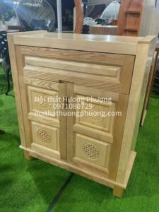 TỦ GIÀY GỖ SỒI TRẮNG 80CM