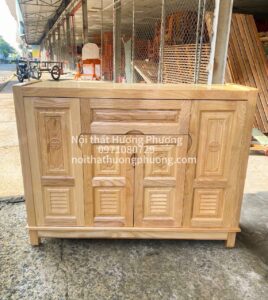 TỦ GIÀY GỖ SỒI TRẮNG 4 CÁNH 1M2