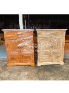 TỦ GIÀY GỖ TỰ NHIÊN 2 CÁNH 80CM MÀU CÁNH GIÁN