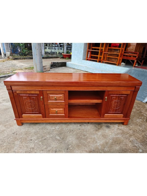 KỆ TIVI GỖ XOAN ĐÀO 1M6 MẪU ĐƠN HIỆN ĐẠI
