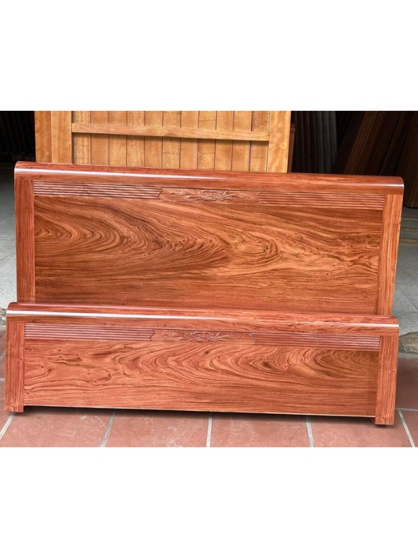 GIƯỜNG GỖ HƯƠNG ĐÁ 1M6X2M DÁT THƯỜNG